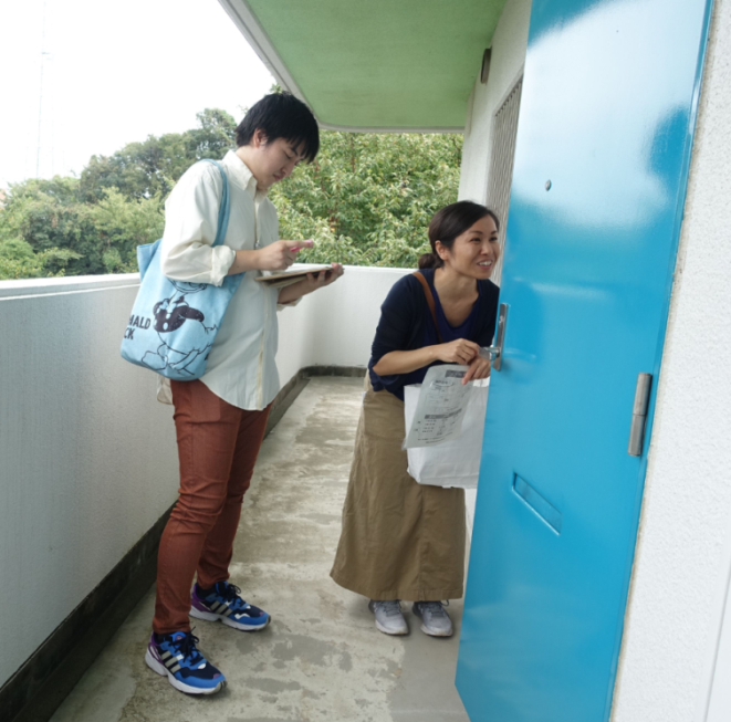 お元気ですか訪問の様子